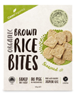 Picture of CERES ORGANIC BROWN RICE BITES SEAWEED BOX 100G