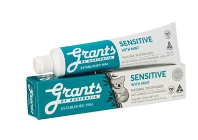 Picture of GRANTS NATURAL TOOTHPASTE SENSITIVE WITH MINT 100G